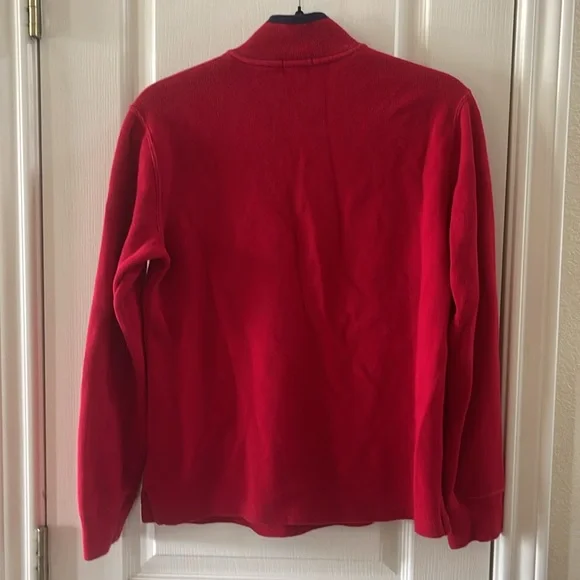 Polo Ralph Lauren boys 14/16 red quarter zip pullover - Picture 3 of 6